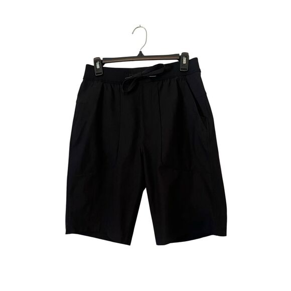 Lululemon Black Long Weekend 10” Pull On Drawstring Shorts Mens Size Small‎ - Picture 1 of 4